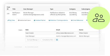 Case Management Rollenberechtigungen Case Management Rollenberechtigungen