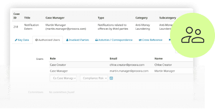 Case Management Rollenberechtigungen