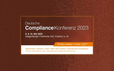 10 Jahre Deutsche Compliance Konferenz – PROXORA ist dabei