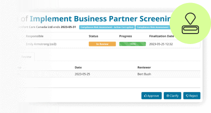 PROXORA supports compliance measures through review processes and release processes Optionally increase the quality of the collected data