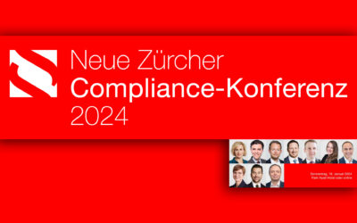 Neue Zürcher Compliance-Konferenz 2024 – PROXORA ist auf der NZCK dabei