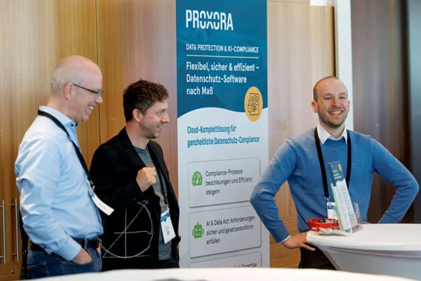KI Compliance von PROXORA auf dem Datenschutzkongress PROXORA hat auf dem Datenschutzkongress das DPM-Modul zur Lösung von KI-Themen präsentiert.