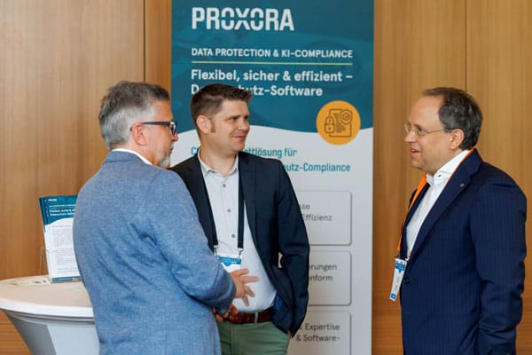 Beim Datenschutzkongress 2026 erhalten Teilnehmende und das PROXORA Team viele Insights zu Datenschutz, Datenrecht & KI.