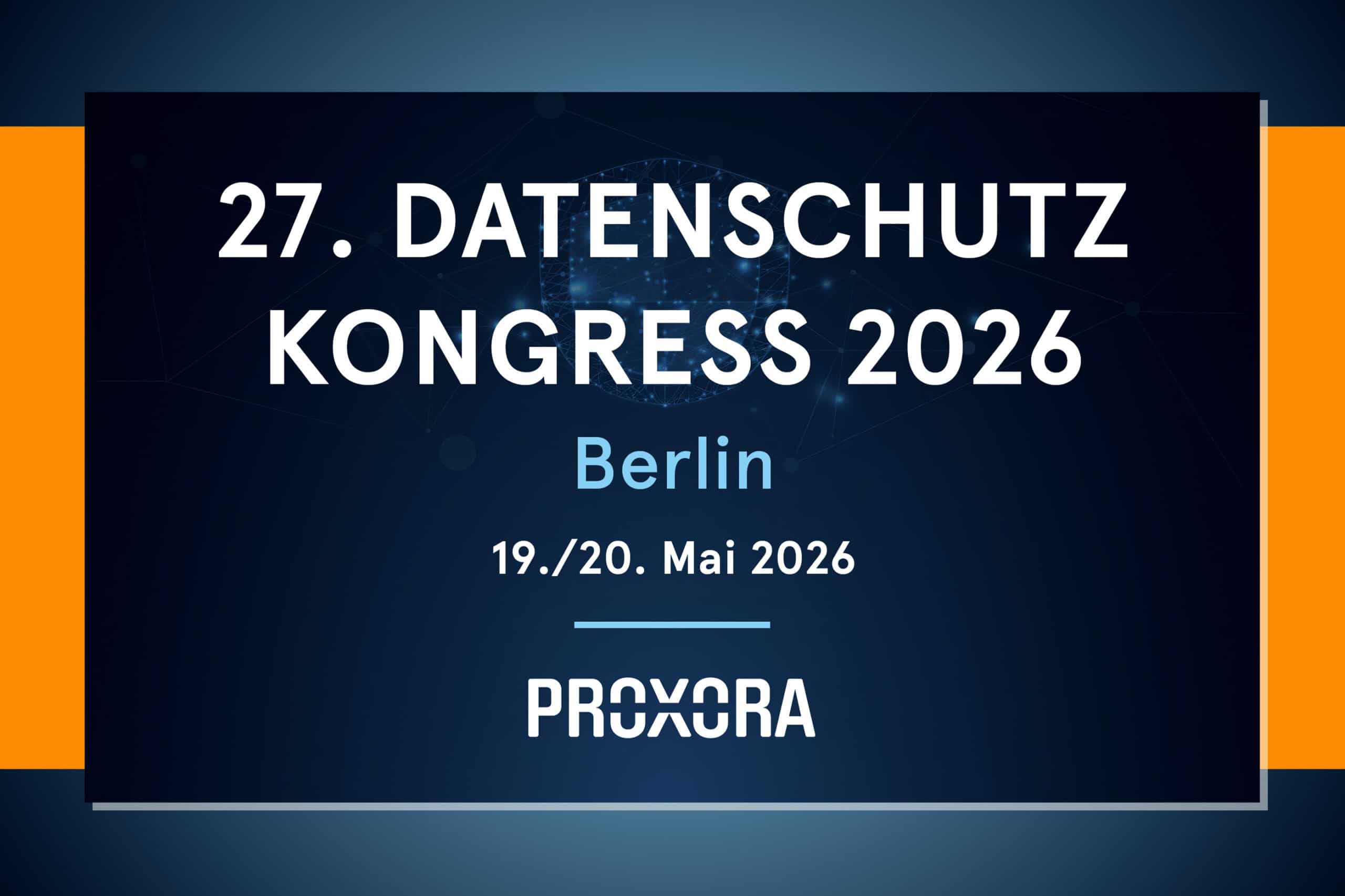 Datenschutz zwischen Regulierung, Technologie & Praxis – PROXORA zeigt beim Datenschutzkongress 2026 integrierte, skalierbare Datenschutz-Lösungen.