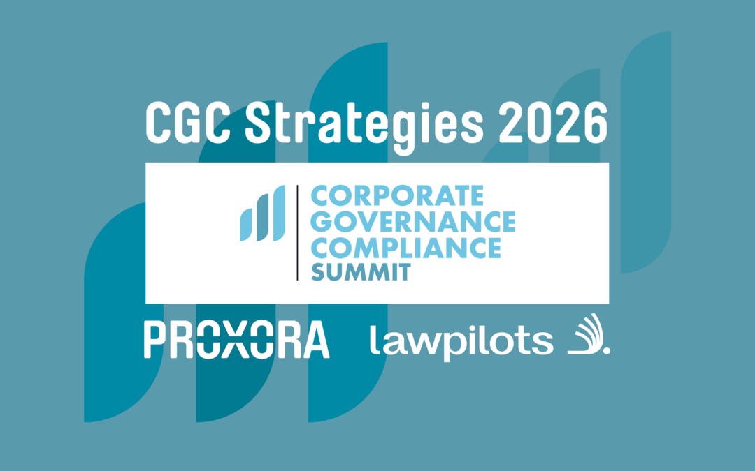 CGC 2026 – der Corporate Governance & Compliance Summit mit PROXORA und lawpilots