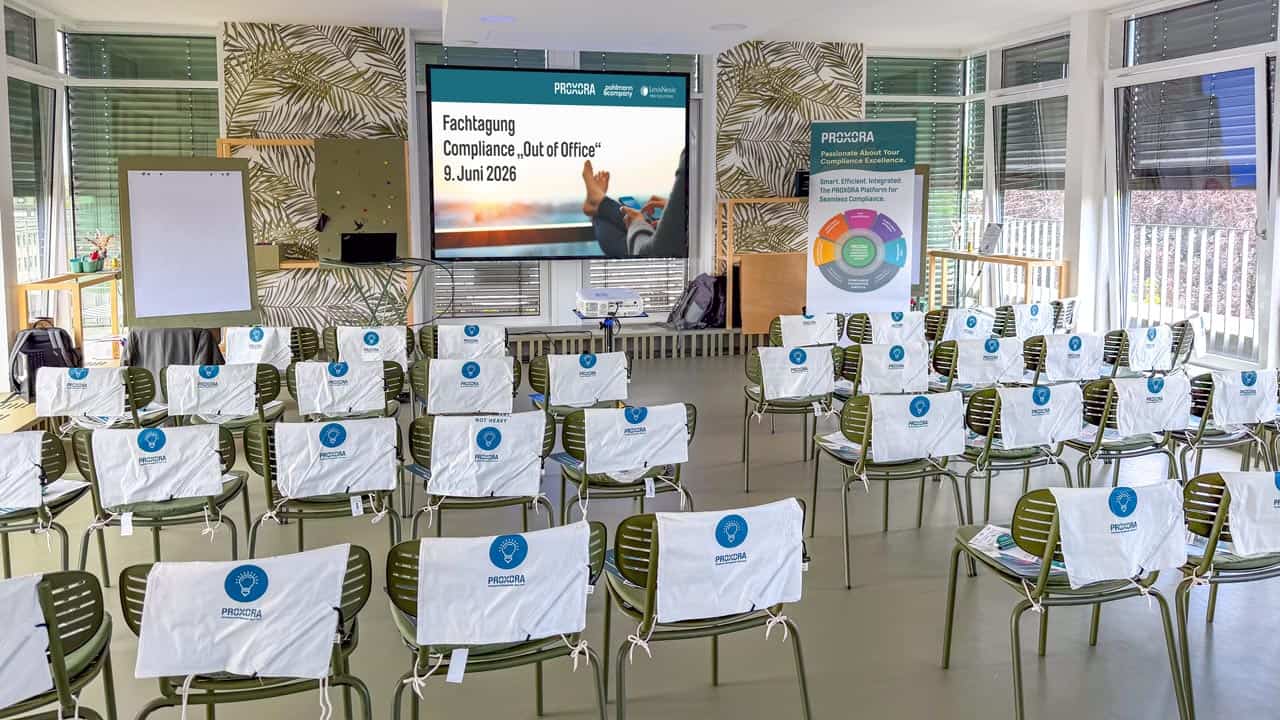In Frankfurt fand 2026 erneut das Compliance-Evnet von PROXORA Out of Office statt.