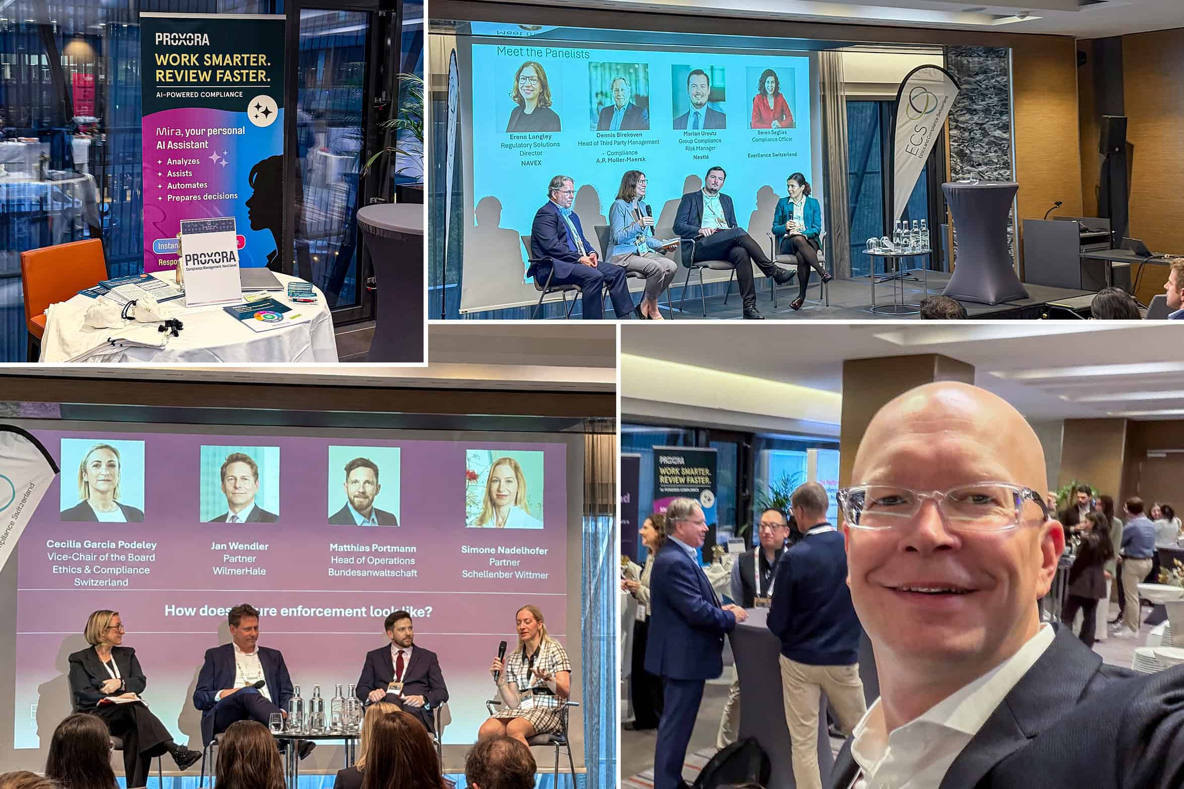 Kristian Lechner von PROXORA auf der ECS Conference 2026 in Zürich – spannender Austausch unter Compliance-Verantwortlichen